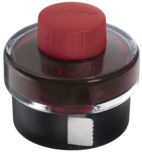 LAMY T52 Ink Sepia 50ml - Ink Bottle with Reservoir - Plastic Stand with Blotting Paper roll