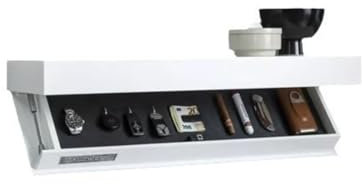 Coffre-fort flottant dissimulé pour armes, étagère design avec compartiments secrets, solution de stockage murale compacte, boîte de rangement pour armes dans le salon