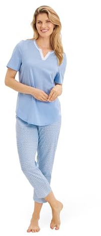 Rösch Pyjama mit Retro-Punktedruck 100% Baumwolle 1253123