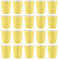 Sarngk Lot de 20 gobelets en carton (9 onces) - Couleur - Vaisselle de fête d'anniversaire (jaune)