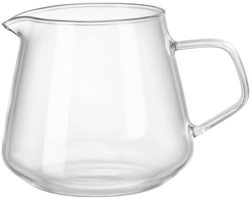 Cabilock 1 Pz Resistente Calore per Latte Teiera Trasparente con Beccuccio Ergonomico per Uso e Condivisione con Famiglia e Amici