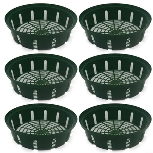 CWOQOCW 6PCS Pond Baskets For Plants, Garden Plant Growing Baskets Flower Bulb Storage Container Rectangle Planting Tray With Holes