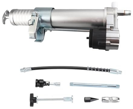 Electric Drill Grease Gun Adapter Kit 600CC 12000PSI High to Pressure Split Type for Automotive and Industrial Maintenance