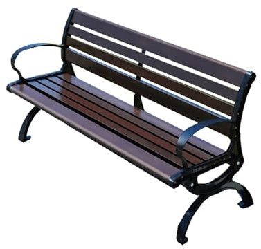YPAPBHT Bronze Outdoor Bank Aluminium Legierung Rost-Proof Garten Stuhl Park Gemeinschaft Garten Rückenlehne Sitz