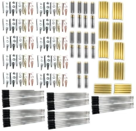 Osmond Bundle of 50 Twist Pens by WoodenTwist, Assorted 7mm Finish, Ideal for Gifting and Craft