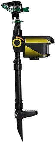 Solar Powered Motion Activated Sprinkler with 10M Spray Range – Animal Deterrents & Garden Watering Tool Easy Ground Stake Installation