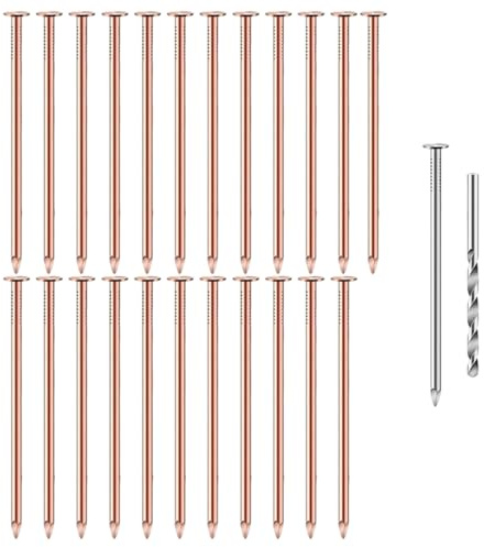 25 Stück Kupfernägel, Baumstumpfvernichter, Massenentfernungs Spikes, Hardware zum Töten von Bäumen, Entfernen von Baumstümpfen, Massenentfernungs Spikes, Hardware