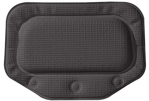 Sealskin Unilux Badewannenkissen mit Saugnäpfen, Farbe: Anthrazit, Größe: 30x20 cm