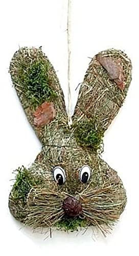 Türkranz Wandkranz Hasenkopf Natur ca. 35 cm Frühling - Ostern - Willkommensgruß 484-G