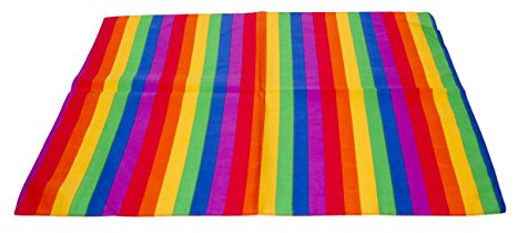 Macahel Halstuch / Bandana aus Baumwolle mit Paisleymuster, regenbogenfarben, Einheitsgröße