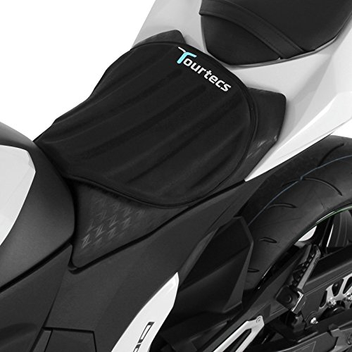 Tourtecs - Motorrad Sitzauflage für Yamaha MT-09/ MT-07/ Tracer, TDM 850/900 Gel Pad Sitzbank Neopren M Schwarz