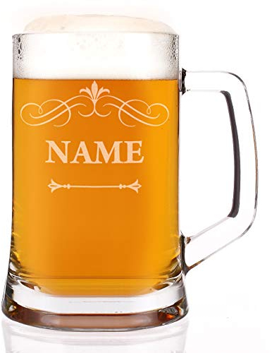 Herz & Heim® Gradliniger Bierseidel mit Namensgravur