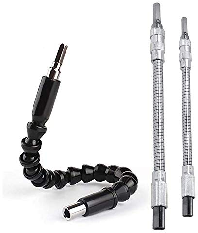 Fortspang Prolunga Snodo per Avvitatore Angolare,3 pcs Prolunga Flessibile per Trapano, Kit di Punte con il Angolo (300mm e 200mm)