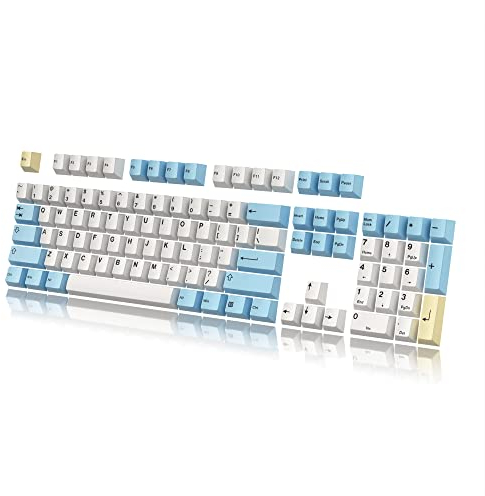 HK Gaming Custom Keycaps | Dye Sublimation PBT Keycap Set for Mechanical Keyboard | 139 Keys | Cherry Profile | ANSI US-Layout | Compatible with Cherry MX, Gateron, Kailh, Outemu | Pegaso