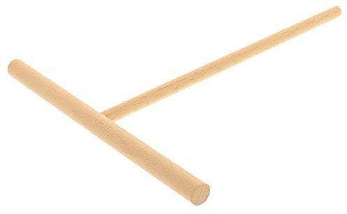 25x Teig-Verteiler für Crepes, Galettes & Pfannkuchen, 22 cm, verteilt den Teig hauchdünn & gleichmäßig, kein Kratzer oder Plastik auf der Heizplatte, hitzebeständig, Buchen-Holz
