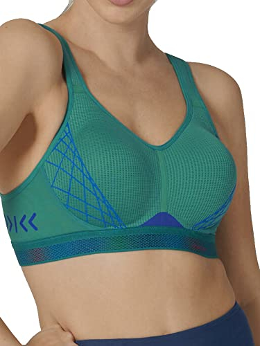 Triumph Women's Triaction Cardio Flow P EX, Racerback sports bra, Emerald, 32B