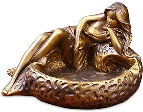 HSHHJSH Harz Aschenbecher, sexy Lange Beine Frau Vintage Aschenbecher Gothic Aschenbecher Wohnkultur