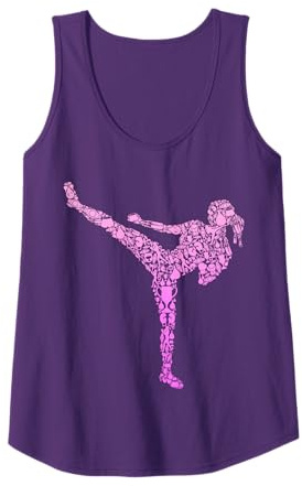 Damen Kickboxen Kickboxer Taekwondo Karate Damen Mädchen Kickbox Tank Top
