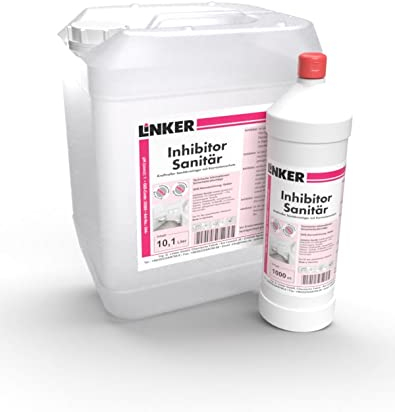 Linker Chemie Inhibitor Sanitär Bad Reiniger 10,1 Liter Kanister ohne Flasche | Reiniger | Hygiene | Reinigungsmittel | Reinigungschemie |