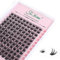 Fenshine Cluster Lashes Individual Lashes Wide Stem C/D Curl 9-15mm Length DIY Eyelash Extension Individual Soft False Lashes for Personal Use at Home (FD20, MIX 9-15mm)