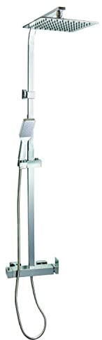 Wirquin 60723568 Colonne de douche Monza Touch avec mitigeur mécanique 1 jet, chromé