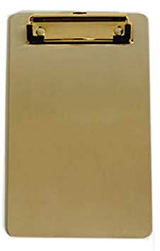 Planchettes à Pince A4 Presse-papiers en acier inoxydable en acier inoxydable en métal menu du tampon légal d'écriture de la carte d'écriture fournitures de bureau avec le dossier de trou suspendu feu