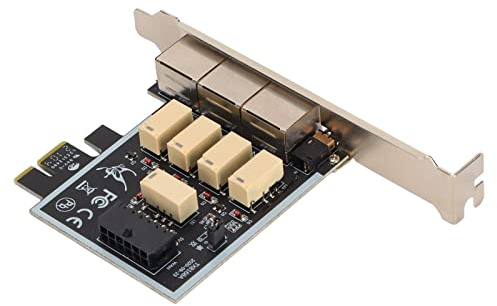 Septpenta Physical Driver Separation Card, While SWitching Networks and Hard Disk Power, 1000M/S Gigabit Network, Advanced Printing Circuit Board, HDD Power Separation Card Suitable for Win