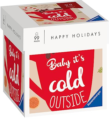 Ravensburger Puzzle 17356 - Happy Holidays -Baby It's Cold Outside - 99 Teile Puzzle Moment Weihnachtspuzzle, kleines Puzzle