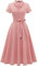Wedtrend Cocktailkleid Damen Elegant 50er Vintage Kleid Abendkleid Midi Rockabilly Kleider Damen Elegant Swing Cocktailkleid WTP30001 Blush L