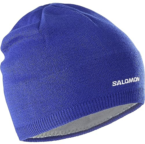 Salomon Unisex-Mütze Ski Snowboarden, Klassischer Look, Wärme und Insgesamt Elegantes Design, Blau, Einheitsgröße
