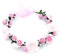 Couronne de Fleurs, Coiffe de Guirlande Fleur de Simulation Serre-tête de Couronne, Filles Bandeau pour Chapeau Ornement Party Festival Beach Travle Mariage Accessoires (Rose)