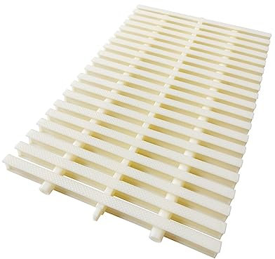 XPLKQXE Grille Drainage Piscine Plastique ABS, Filtre Le Drainage Sorties, Système Drainage Couvercle Grille, Bonsai Jardin Sauna Caniveau Exterieur Caillebotis (Couleur : White, Taille : 20x100cm)