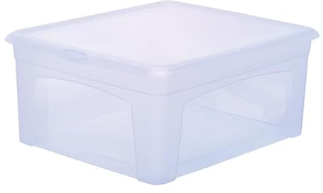 Lomatek Aufbewahrungsbox 18l mit Deckel, Kunststoff, transparent