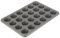KitchenAid Mini-Muffinform für 24 Muffins, antihaftbeschichtet, aluminisierter Stahl, konturiert, silberfarben
