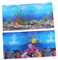 FRCOLOR 3d Fish Tank Background Sticker Adhesive Wallpaper for Aquarium Decor (52x30cm Style A)