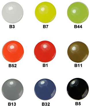 Druckknöpfe aus Kunststoff - klein (Kam Snaps T3) Farbe. schwarz (B5), Menge Druckknöpfe 10 Stück - 0,89 €