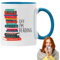 Tazza da caffè a tema libro, divertente tazza da caffè e tè, collezione di tazze da 350 ml per donne, uomini, lettori e scrittori Rockia