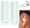 Wondora 100 Piezas de Pegatinas Orejas Bebe, Pegatinas Orejas Desechable Transparente, Pegatinas Orejas Adultos Impermeables Para la Ducha, Orejeras Ultrafinas Para la Ducha, la NatacióN, el Surf