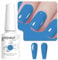 Vishine Cornflower Blue Gel Nail Polish, 8ml High Gloss Soak Off U V Gel Nail Polish for French Nail Manicure Salon DIY L243