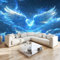 Art Fototapete Blaue Stern-Engelsflügel 400 x 280 cm Vlies Tapeten Moderne Wandtapete Wohnzimmer Schlafzimmer Tapete
