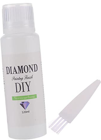 Tofficu Colle Pour Art Diamant Scellant Transparent Avec Pinceau Pour Bricolage Et Décoration Murale Colle Liquide Pratique Et Compacte Pour Art Crafts