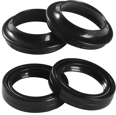 Motorrad Gabel Dämpfer Öl Dichtung & Staub Abdeckung for AEROX BWS 50 CW 50 Original 1990-2014 2015 2016 2017 2018 2019(2pcs oil 2pcs dust)