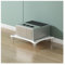 Audio Rack HiFi Regal Modernes HiFi-Audio-Rack, Medienständer Aus Edelstahl Mit Füßen, 2-/3-/4-lagiges Stereokomponenten-Schrank Für DVD-Player/Spielekonsole/TV-Box/WLAN-Router(White,H-10cm/3.9in)