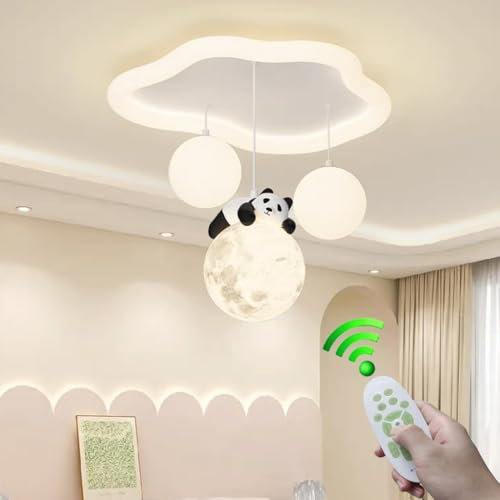 Stesulfr Deckenlampe LED Eltern-Kind-Zimmer warme Acryl-Deckenleuchte dimmbar Wolke dekorative Kronleuchter mit Fernbedienung Innen Esszimmer Küche Wohnzimmer kreative Beleuchtungskörper(2 Style)