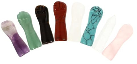 ORFOFE Kristallsäulen 8 Stück Natürliches Handwerk Zur Meditation