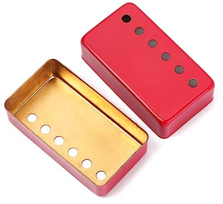 ifundom 2stücke Fully Enclosed Pickup Cover Gitarre Brass Humbucker Und Single Coil Schutz Gegen Korrosion Dekorativ Und Kompatibel Mit Verschiedenen Gitarrestilen