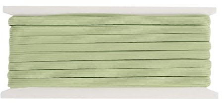 DHAIQC Gummiband Grün 6mm, 18 Meter Gummibänder zum Nähen Gummilitze Elastisches Band für Hosengummi DIY DIY Handwerk Stoffe zum Nahen (Grün, 6mm)