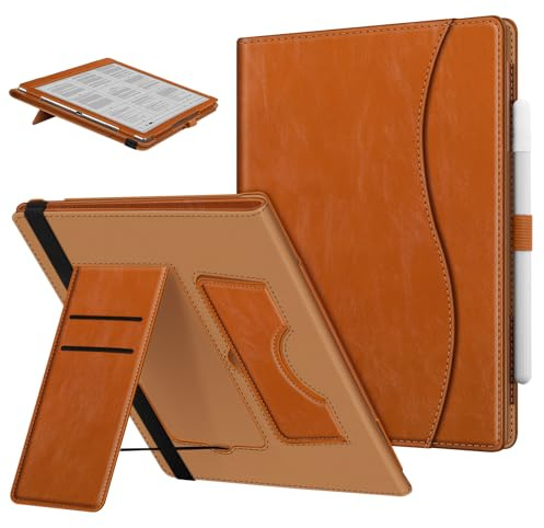 Fintie Custodia con supporto per tablet Onyx Boox Go 10.3 ePaper E Ink (2024 rilasciato), custodia pieghevole in pelle PU di alta qualità con funzione di accensione/spegnimento automatico, con