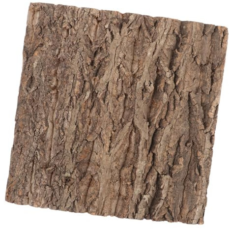 Happyyami Cork Terrarium Background for Reptiles Natural Bark Backdrop for Lizard and Turtle Tanks Decorative Aquarium Habitat Climbing Mat Real Tree Bark Design