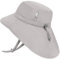 Jan & Jul Jungen und Mädchen Baumwoll-Sonnenhut mit Nackenschutz, Verstellbarer Strandhut für Kleinkinder (L: 2-5 Jahre, Ash Grey)